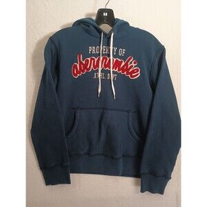 Abercrombie Boys Navy Long Sleeve Hoodie Size Medium